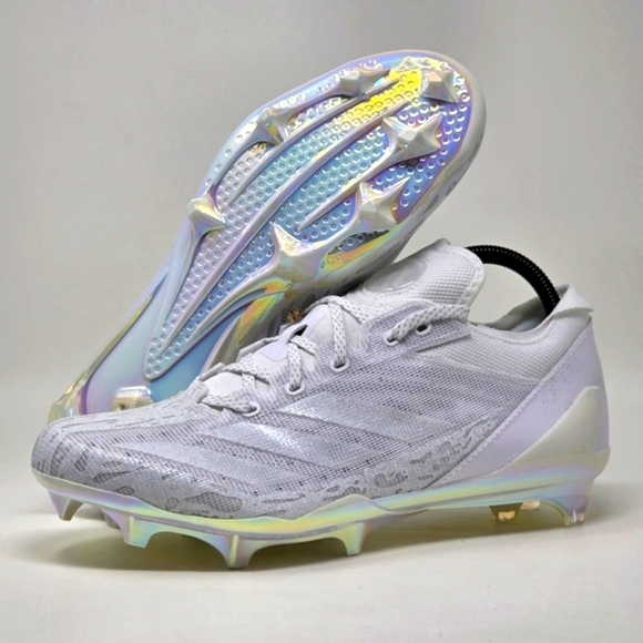 Adidas Adizero Electric American Football Cleats White Mens Size 11.5 IE4413 New